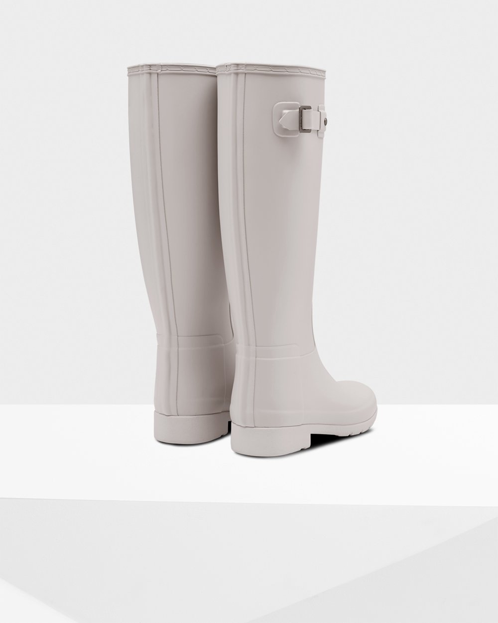 Hunter Refined Slim Fit Tall Rain Boots - Clearance Sale Womens Grey - CYODJZ247